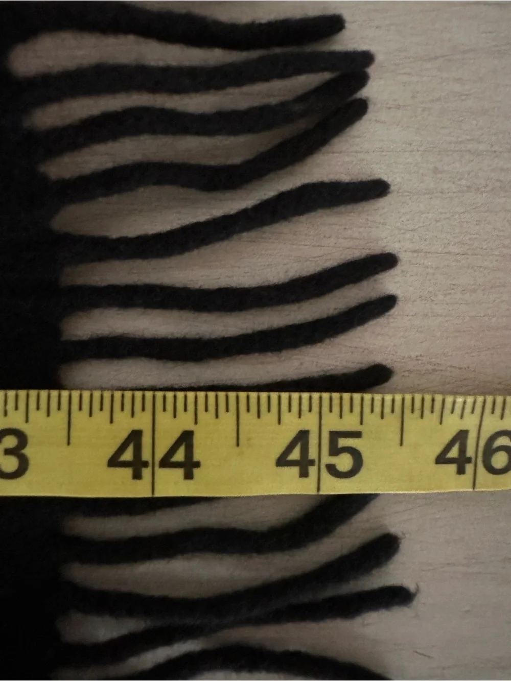 Givenchy Black Men's Fringe Scarf